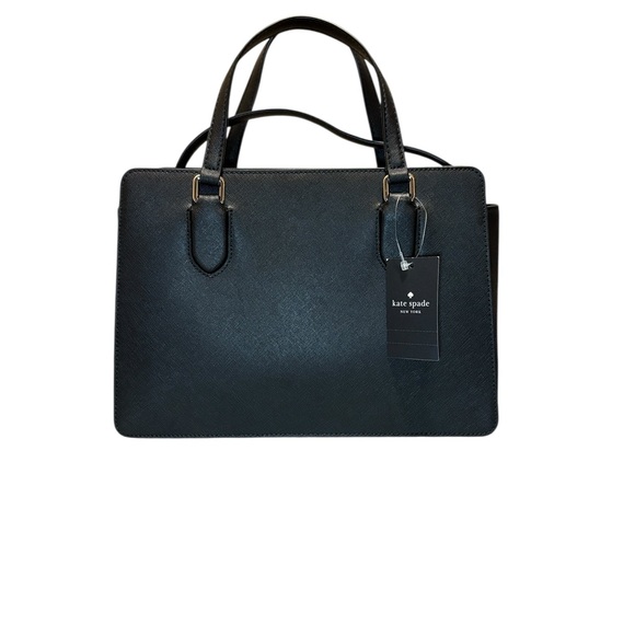 Kate Spade Laurel Way Reese Leather Satchel Black NWT - Picture 2 of 8